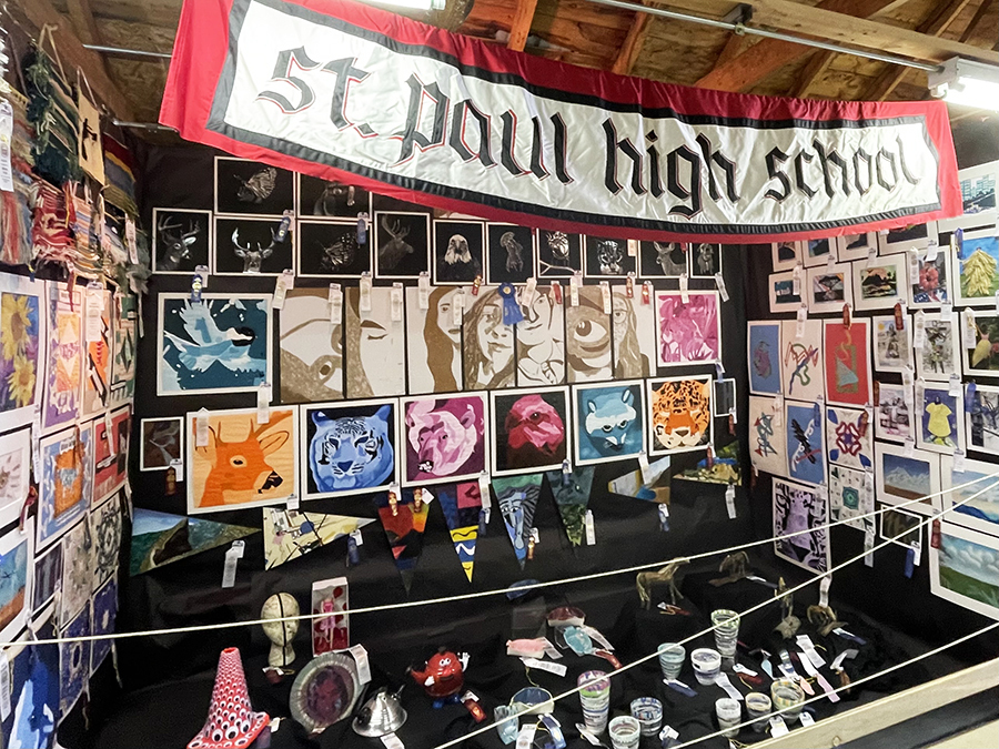 Norwalk Catholic Huron County Fair St. Paul High School Art Booth
